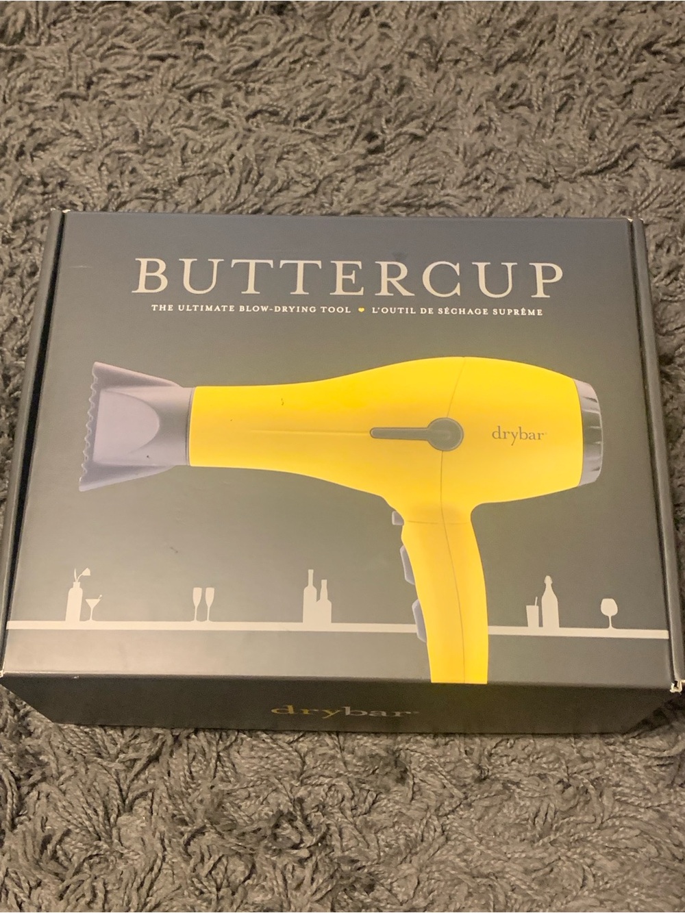 New Drybar Buttercup Hair Dryer Perfect Blowout in Yellow (Open/Damaged Box)